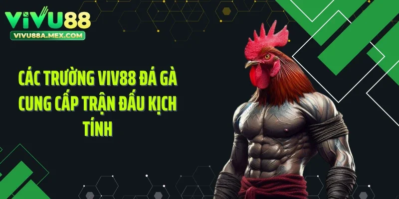 Các trường Viv88 đá gà cung cấp trận đấu kịch tính