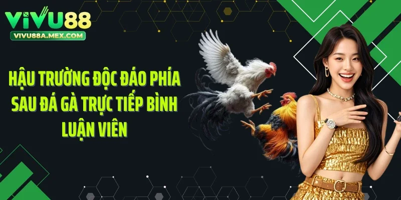 Hậu trường độc đáo phía sau đá gà trực tiếp bình luận viên