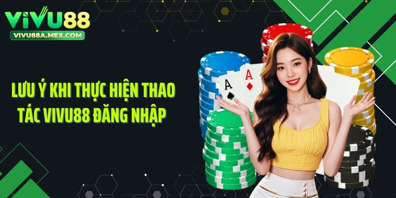 Lưu ý khi thực hiện thao tác Vivu88 đăng nhập
