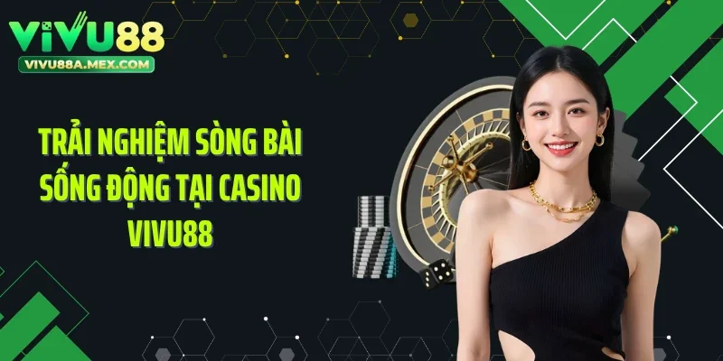 Trải nghiệm sòng bài sống động tại casino VIVU88